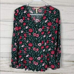 Matilda Jane Floral Blouse - Pink and Green